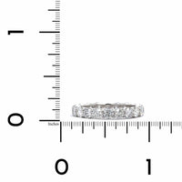 Platinum Shared Prong Diamond Eternity Band