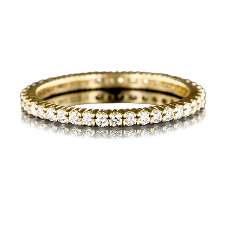 18K Yellow Gold Diamond Eternity Band