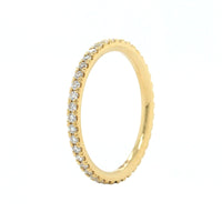 18K Yellow Gold Shared Prong Diamond Eternity Band