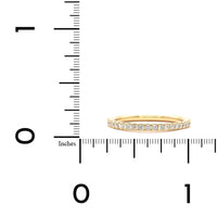 18K Yellow Gold Shared Prong Diamond Eternity Band