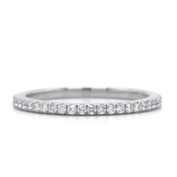 Platinum Micro Pave Diamond Eternity Band