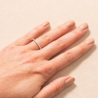 Platinum Micro Pave Diamond Eternity Band