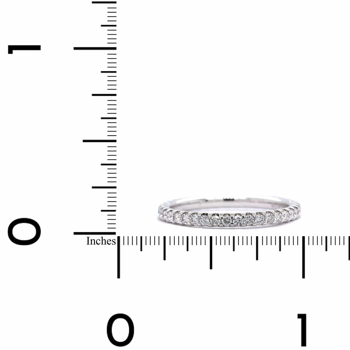 Platinum Shared Prong Diamond Eternity Band
