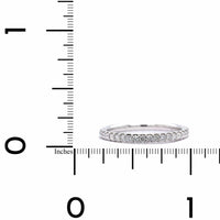 Platinum Shared Prong Diamond Eternity Band