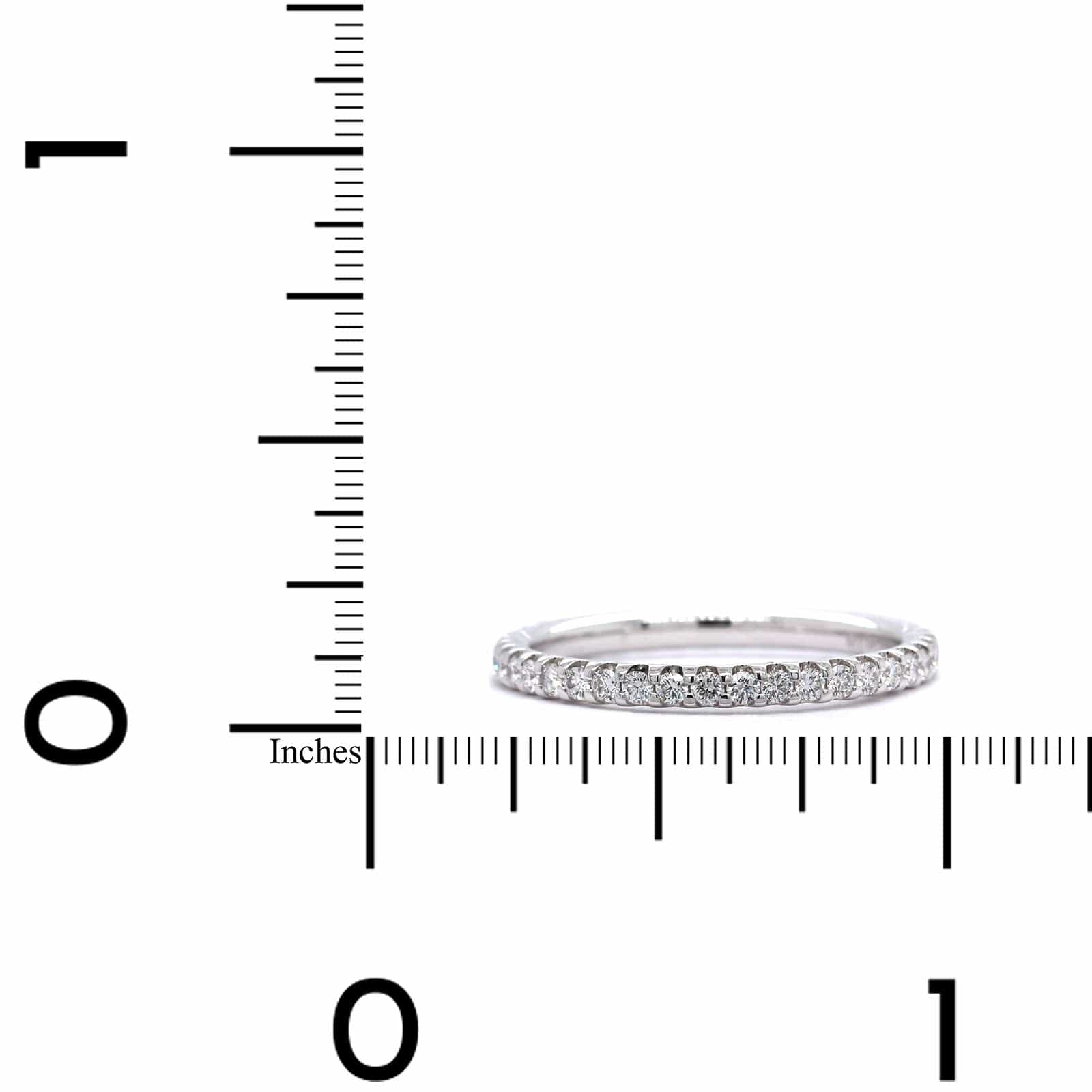 Platinum Shared Prong Diamond Eternity Band