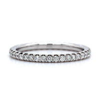 Platinum Shared Prong Diamond Eternity Band