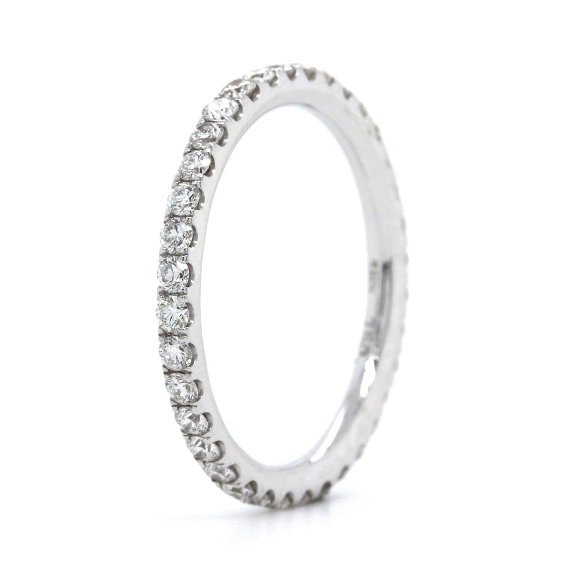 18K White Gold Shared Prong Diamond Eternity Band