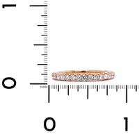 18K Rose Gold Shared Prong Diamond Eternity Band