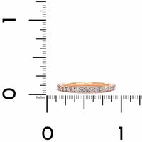 18K Rose Gold Shared Prong Diamond Eternity Band