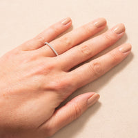 Platinum Shared Prong Diamond Eternity Band