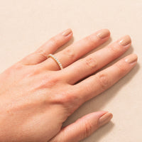 18K Yellow Gold Shared Prong Diamond Eternity Band