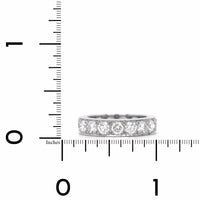 Oscar Heyman Platinum Bead Set Diamond Eternity Band