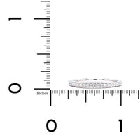 18K White Gold Shared Prong Eternity Diamond Band