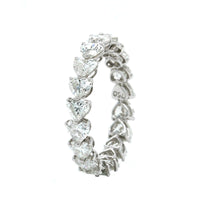 Etho Maria 18K White Gold Heart Shape Diamond Eternity Band