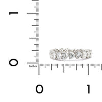Etho Maria 18K White Gold Heart Shape Diamond Eternity Band