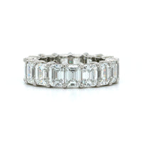 Platinum Emerald Cut Diamond Eternity Band, Platinum, Long's Jewelers
