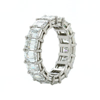 Platinum Emerald Cut Diamond Eternity Band, Platinum, Long's Jewelers