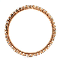 14K Rose Gold Prong Set Eternity Band