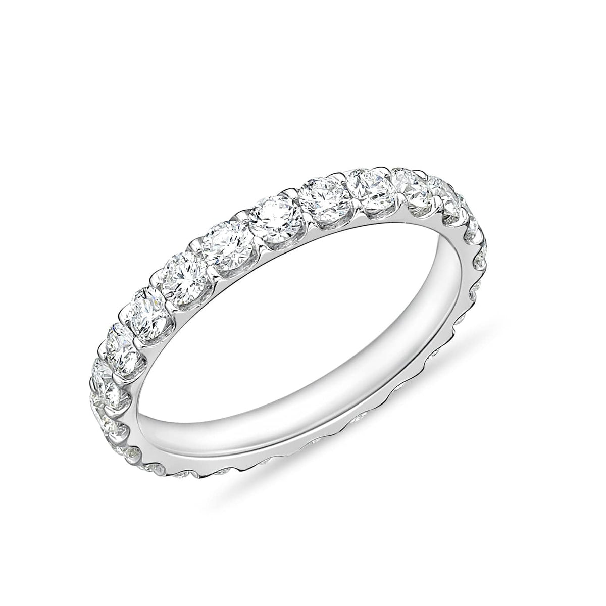 Platinum Odessa Shared Prong Diamond Eternity Band, Platinum, Long's Jewelers