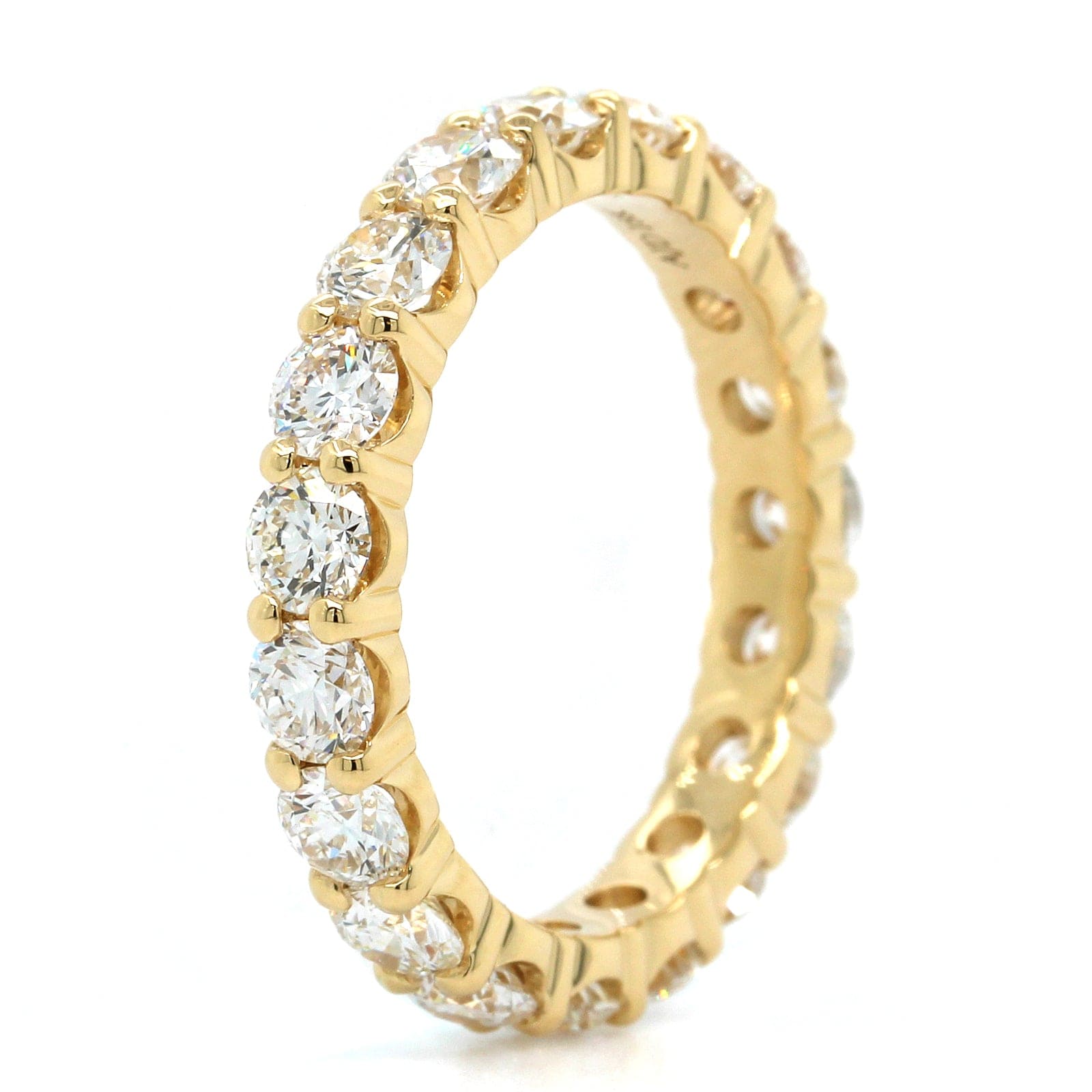 18K Yellow Gold Shared Prong Diamond Eternity Band