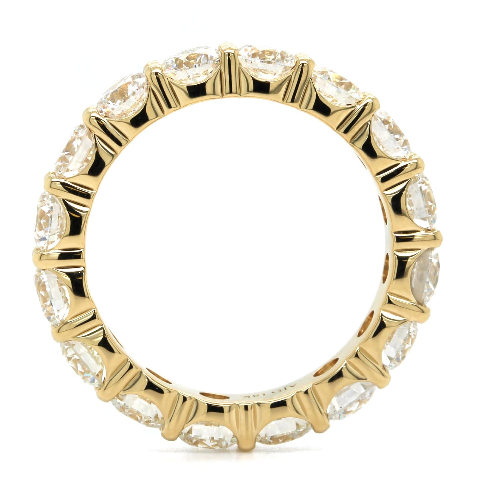 18K Yellow Gold Shared Prong Diamond Eternity Band