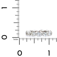 Platinum Shared Prong Oval Cut Diamond Eternity Band