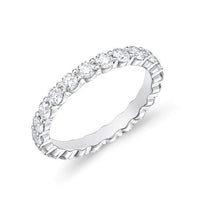 Platinum Petite Prong Eternity Diamond Band