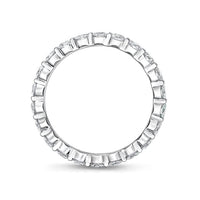 Platinum Petite Prong Eternity Diamond Band