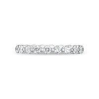 18K White Gold Precious Prong Eternity Band