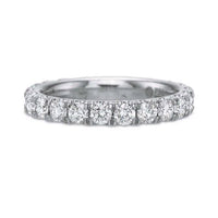 Platinum Comfort Fit Diamond Eternity Band