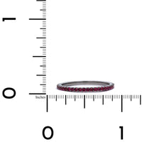18K White Gold Ruby Eternity Band