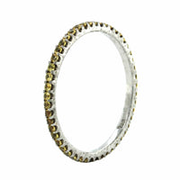 18K White Gold Yellow Sapphire Eternity Band