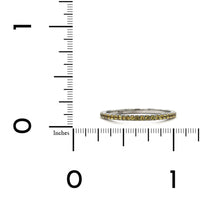 18K White Gold Yellow Sapphire Eternity Band