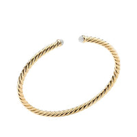 Petite Precious Cable Bracelet with Diamonds in Gold