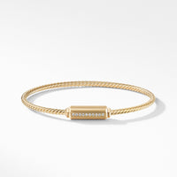 Barrels Bracelet with Diamonds in 18K Gold
