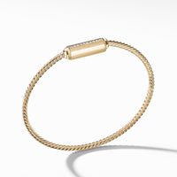 Barrels Bracelet with Diamonds in 18K Gold