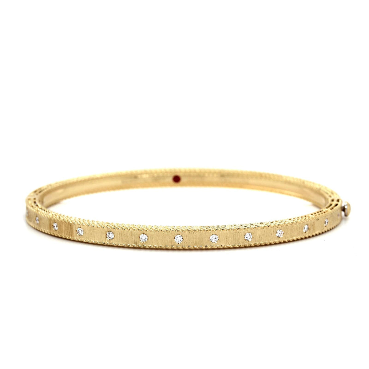 Roberto Coin 18K Yellow Gold Princess Diamond Bangle