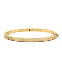 Roberto Coin 18K Yellow Gold Princess Diamond Bangle