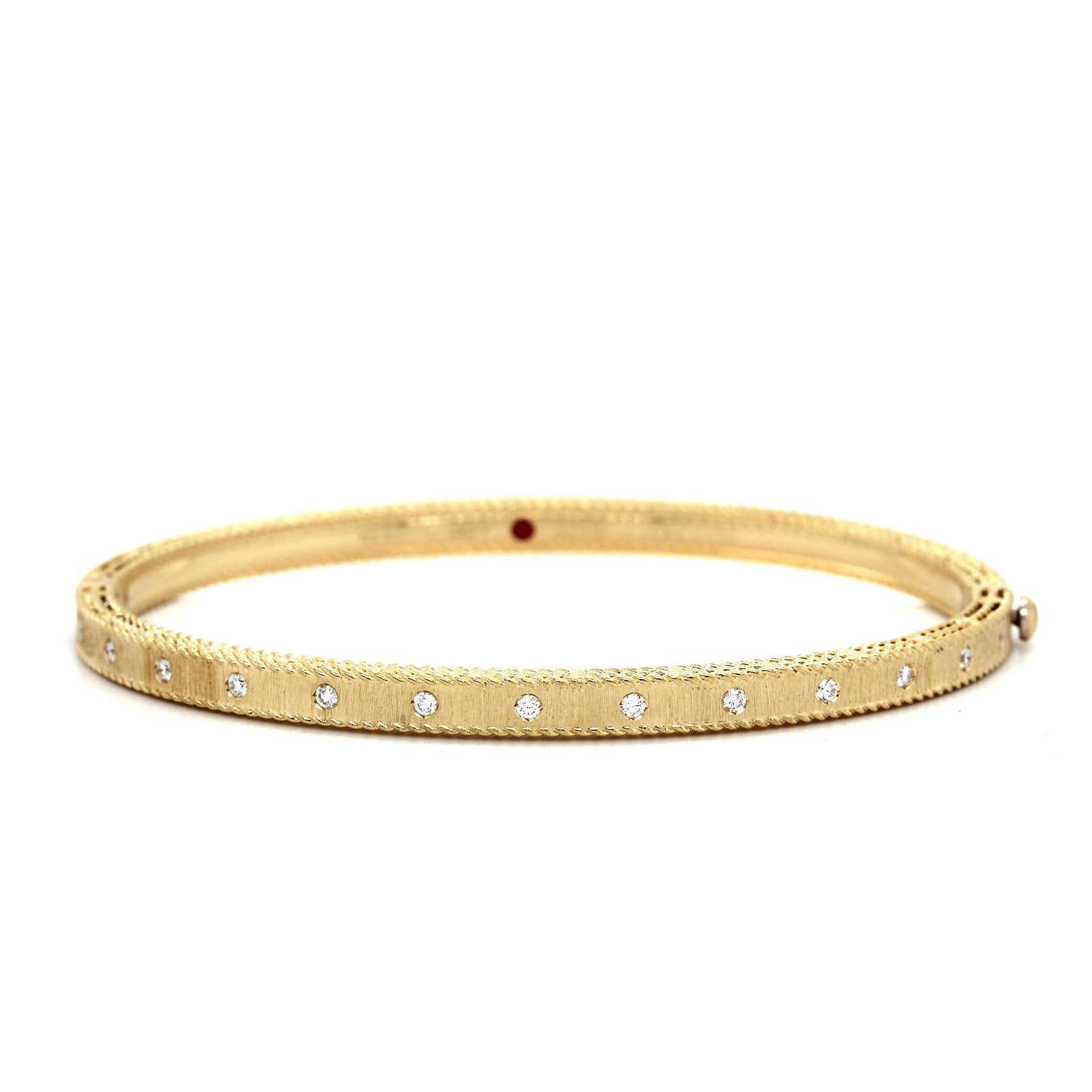 Roberto Coin 18K Yellow Gold Princess Diamond Bangle