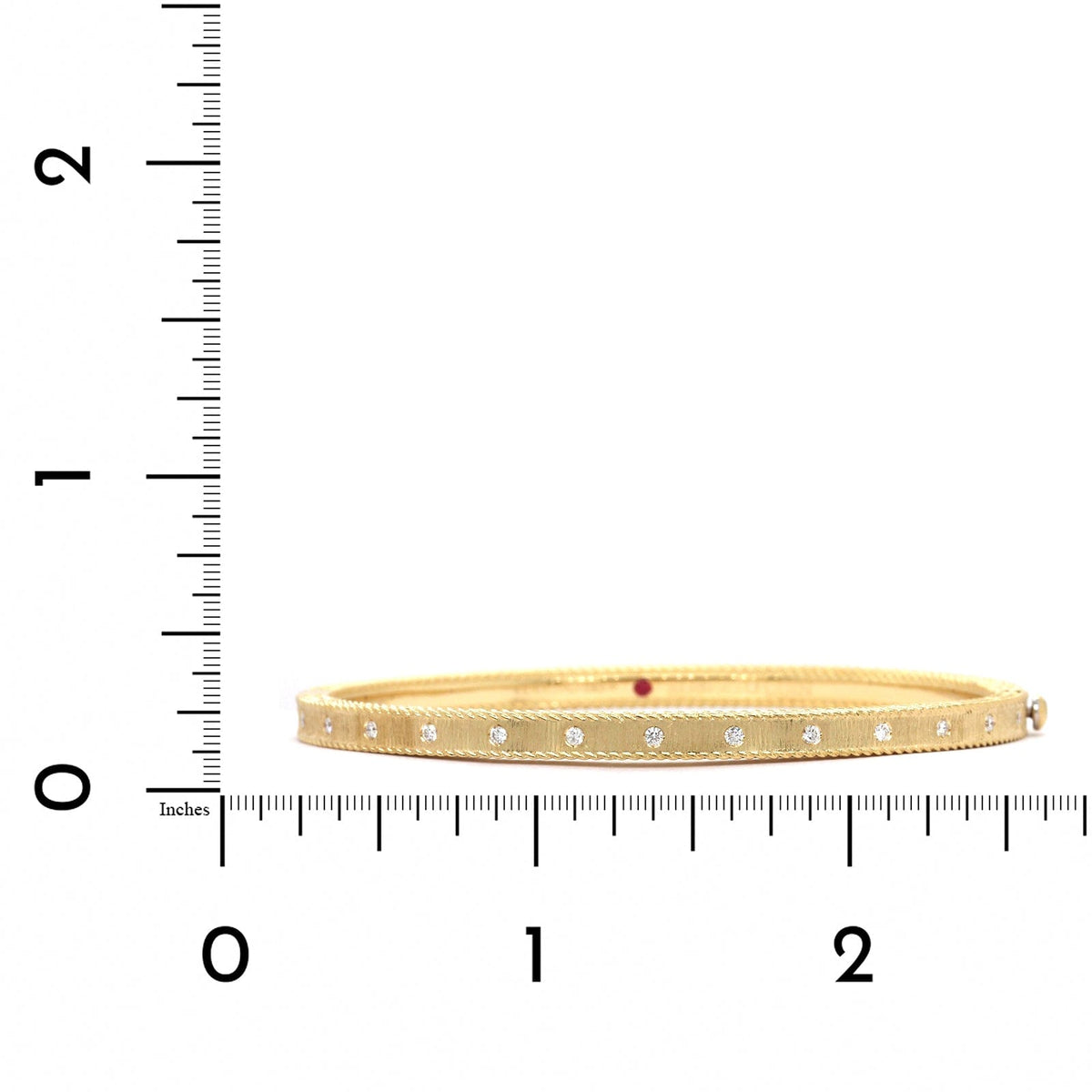 Roberto Coin 18K Yellow Gold Princess Diamond Bangle