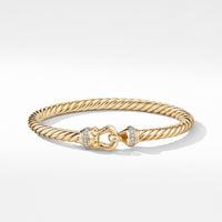 Buckle Bracelet in 18K Yellow Gold with Diamonds