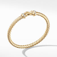Buckle Bracelet in 18K Yellow Gold with Diamonds