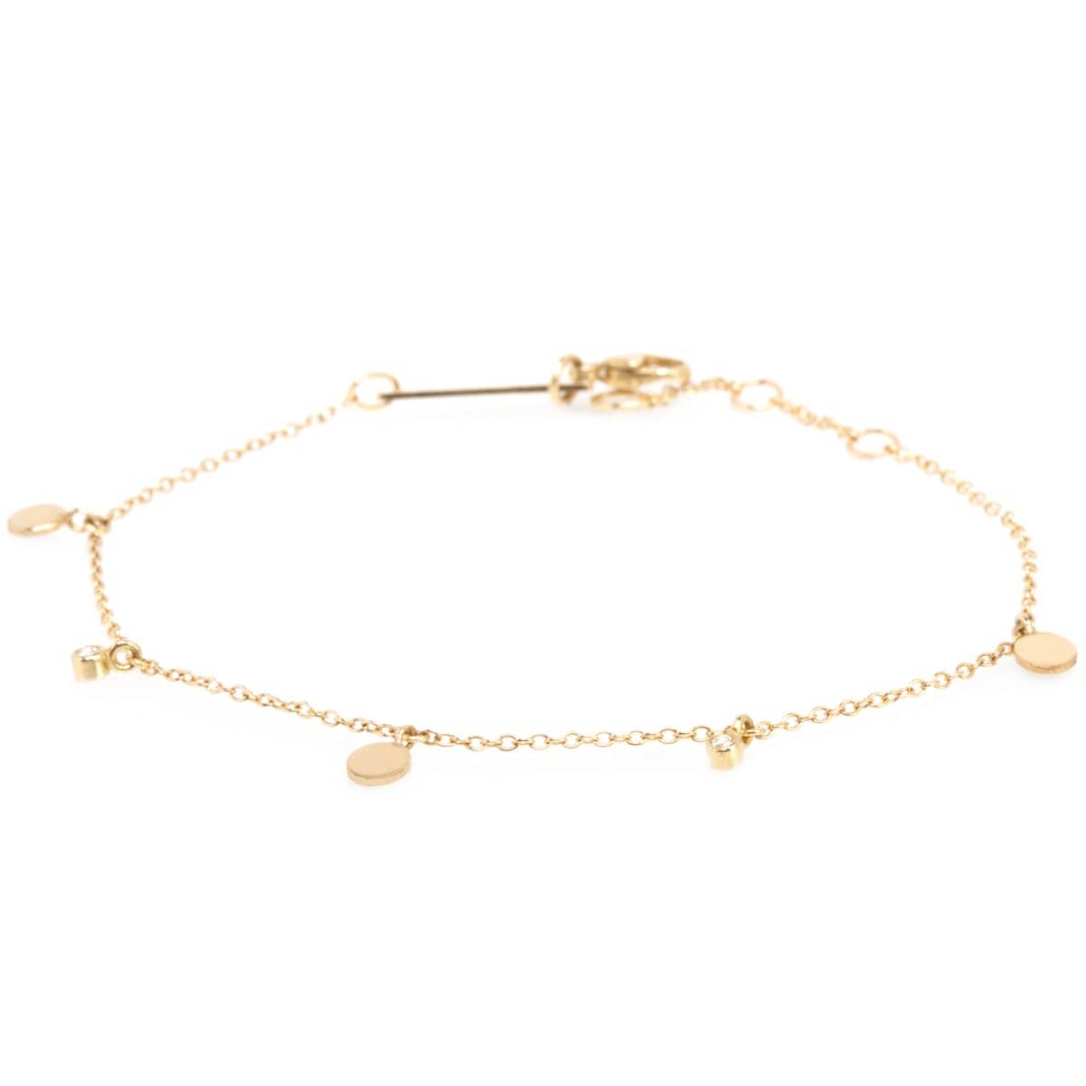 14K Yellow Gold Diamond Bracelet
