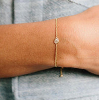 14K Yellow Gold Diamond Bracelet