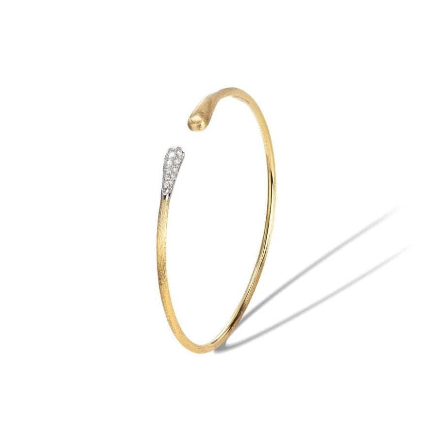 Marco Bicego Lucia 18K Yellow Gold and Diamond Kissing Cuff