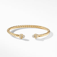 Cable Bracelet in 18K Yellow Gold with Diamonds