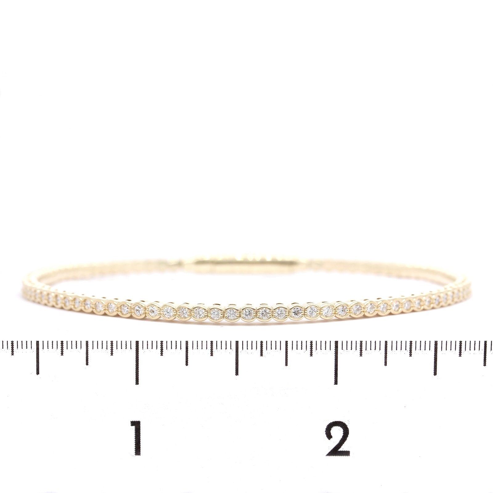 14K Yellow Gold Diamond Flex Bracelet