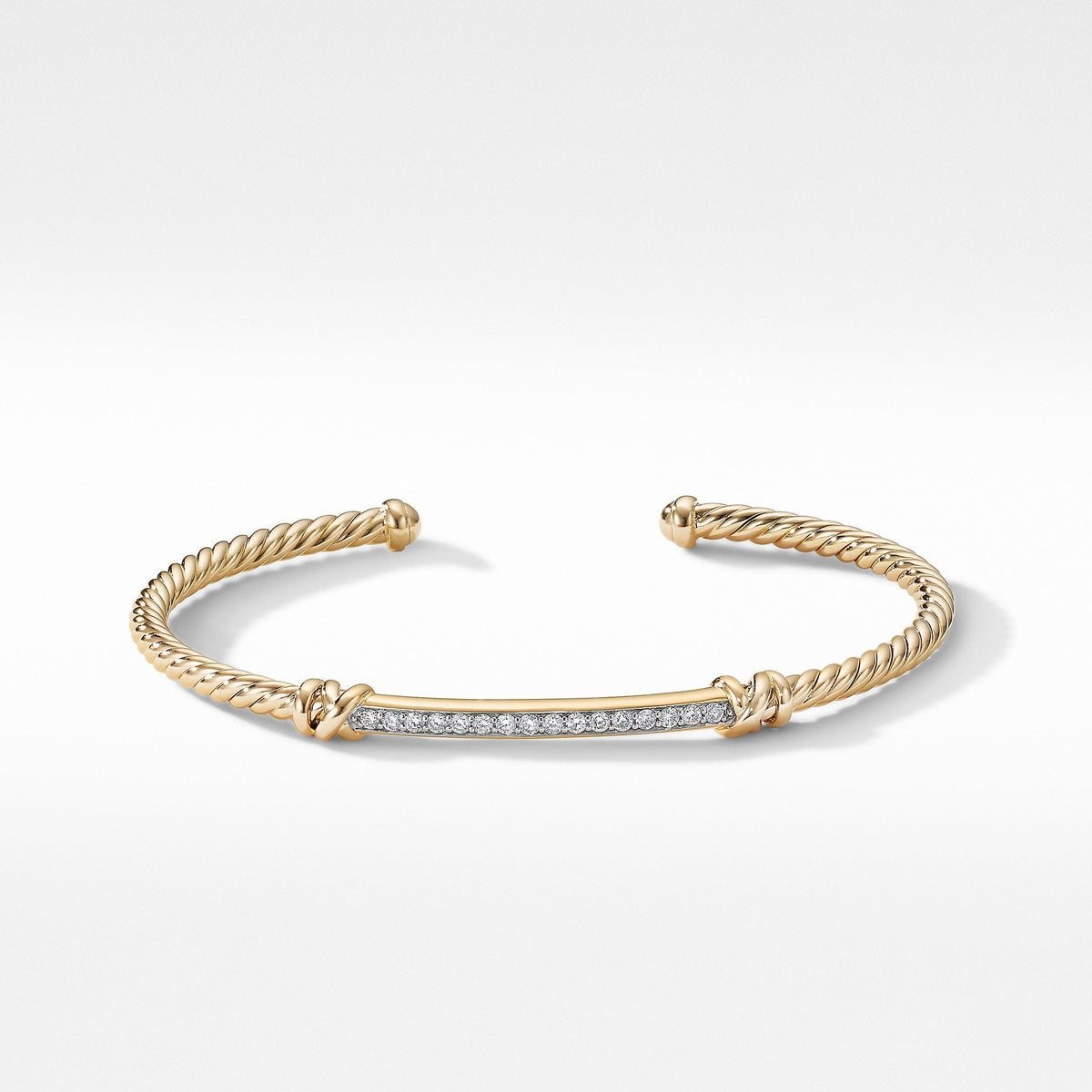 Petite Helena Two Station Wrap Bracelet in 18K Yellow Gold with Diamonds