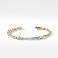 Petite Helena Two Station Wrap Bracelet in 18K Yellow Gold with Diamonds