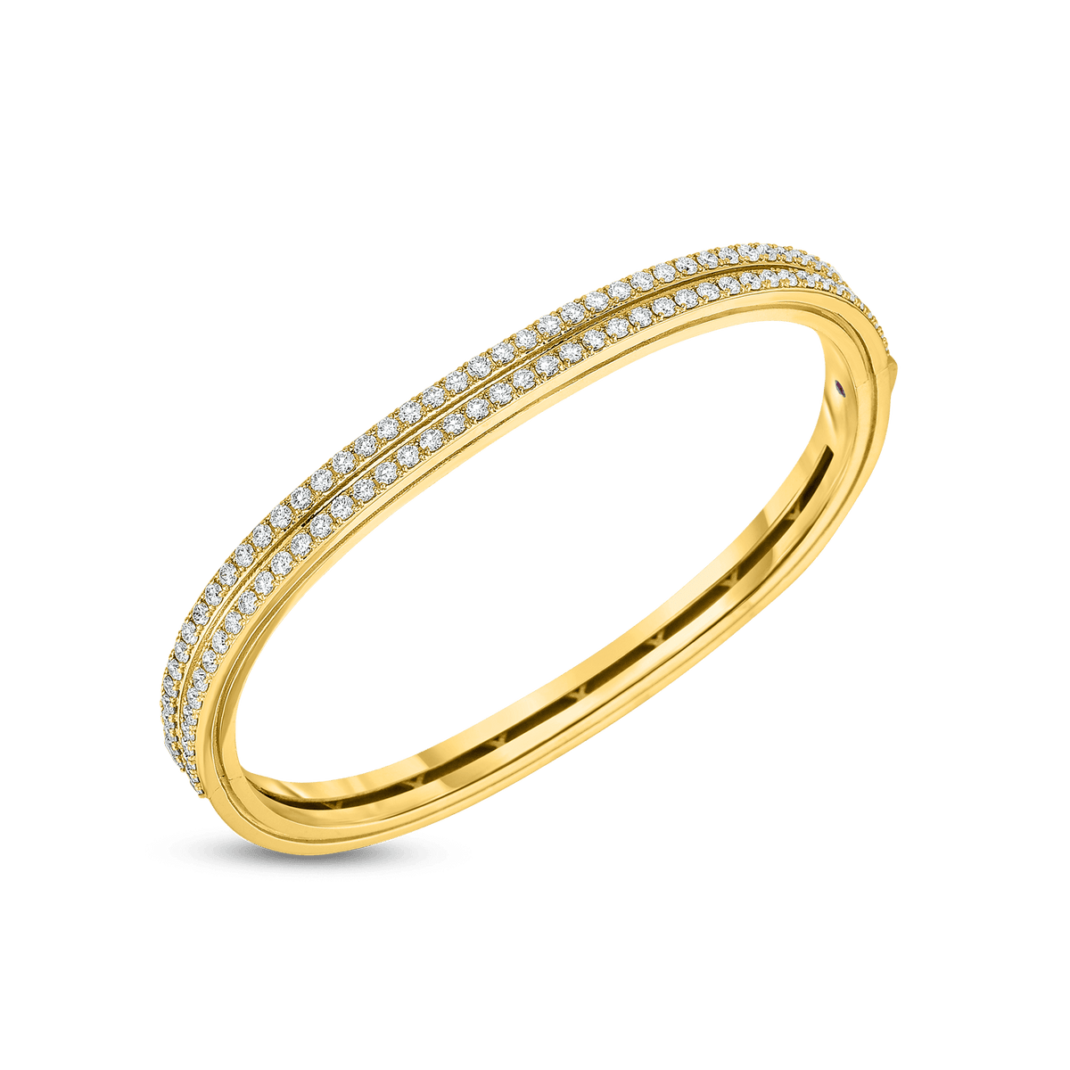 18K Yellow Gold Portofino Diamond Bangle